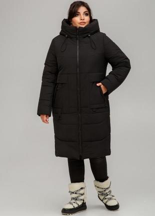 Качественное зимнее пальто на силиконе
