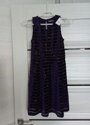 Брендовое новое красивое платье р.9-10 лет.