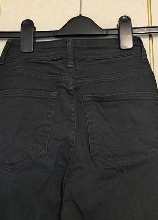 Штаны чёрные, джинс стрей, бренд denim.4 фото