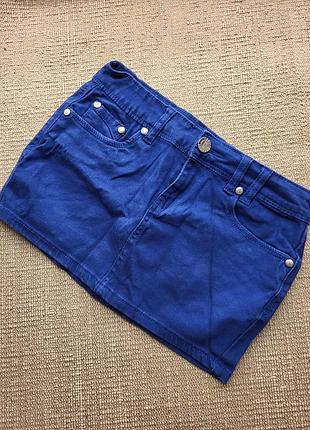 Юбка мини джинс 26 xs s