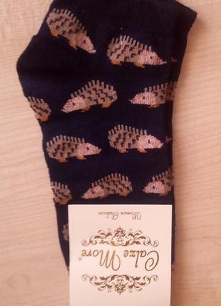 Носки женские короткие с принтами calze more турция ароматизированные