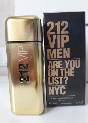 Carolina herrera 212 vip men 100 ml