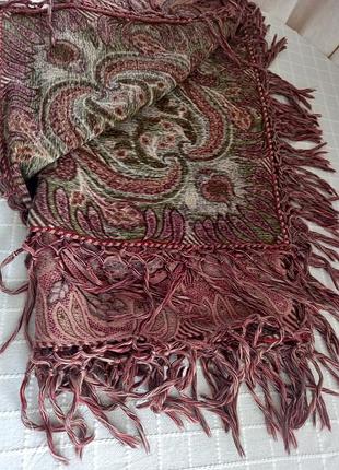 Шаль, плед вовна, ручна робота