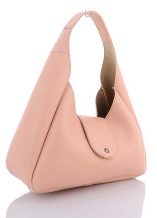 Женская сумка розовая сумка пудровая сумка среднего размера