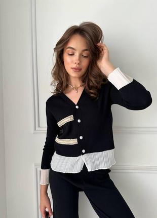 Стильный женский костюм😍 подчеркнет элегантными линиями, придаст женственности💕  размер: универсал 42-46 ткань: трикотаж