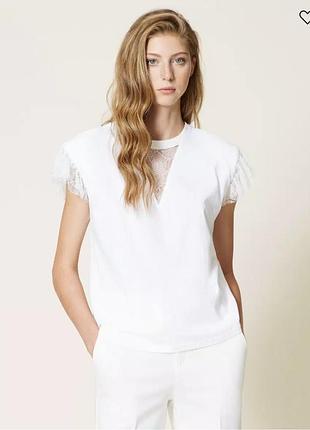Біла футболка twinset xs оригінал