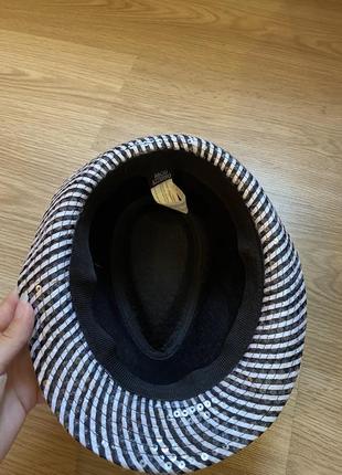 Шляпа летняя, черно-белая3 фото