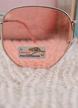 Фирменные солнцезащитные женские очки rita bradley polarized фотохромные хамелеон4 фото