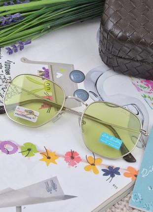 Фирменные солнцезащитные женские очки rita bradley polarized фотохромные хамелеон