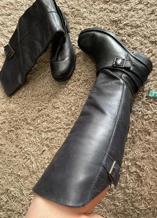 Кожаные сапоги 🔥🔥