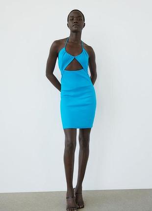 Голубе плаття в рубчик сарафан в рубчик zara подвиде в рубчик платье с открытой спиной