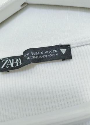 Топ в рубчик на затяжках zara6 фото