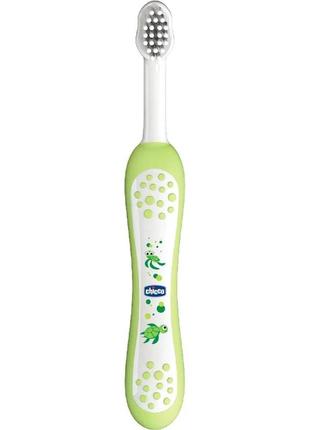 Зубна щітка 6-36 міс, chicco, зелена