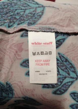Красивая рубашка white stuff, 100% трикотажный лен, размер 12/409 фото