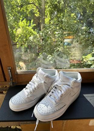 Nike court vision mid белые