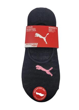 1,  3 пары спортивных низких женских носков из микрофибры puma размер 38-402 фото