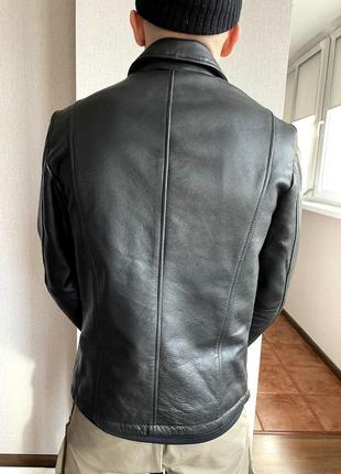Karl lagerfeld paris shirt collar leather jacket - s2 фото