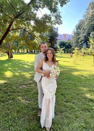 Свадебное платье, платье для росписи