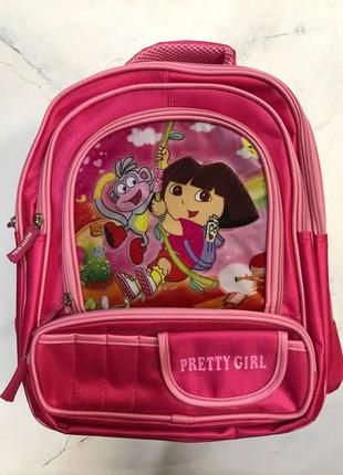 Школьный рюкзак для девочек, ранец в школу для девочки даша розовый, фиолетовый