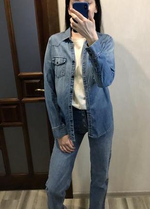 Деним рубашка gap 2
