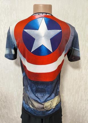 Marvel captain america чоловіча компресійна термо футболка2 фото