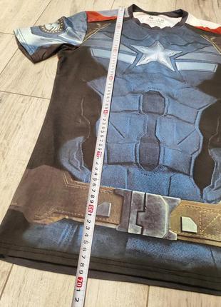 Marvel captain america чоловіча компресійна термо футболка6 фото