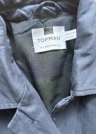 Синее пальто topman3 фото