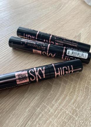 Туш для вій подовжуюча maybelline new york lash sensational sky high cosmic black