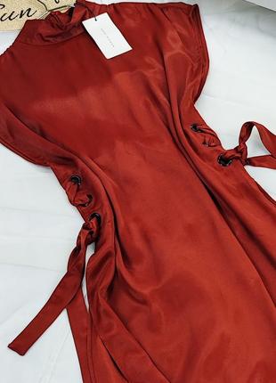 Сатинова подовжена блуза-туніка zara2 фото