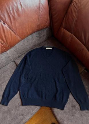 Кашемировый свитер christian berg stockholm оригинальный синий
