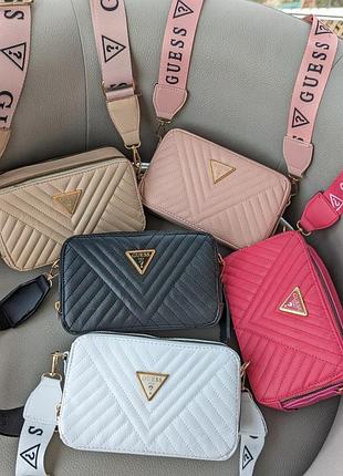 Сумка guess розовая 6