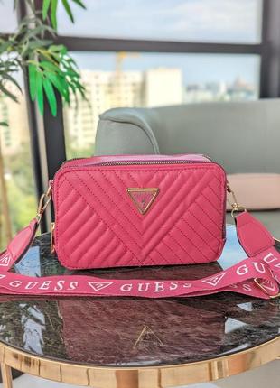 Сумка guess розовая