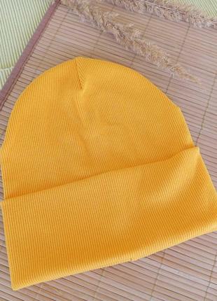 Дитячі шапочки на голову шапка дитяча рубчик осіння шапочка