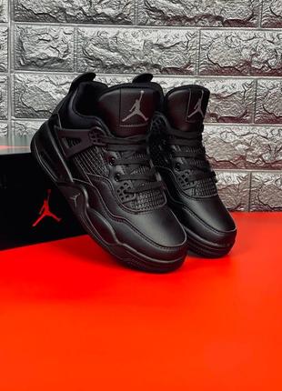 Мужские кроссовки air jordan 4s bred sneakerheads amino, черные качественные кроссовки джордан