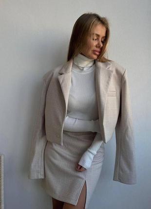 Женский костюм юбка мини и жакет,женский костюм двойка юбка мины и пиджак3 фото