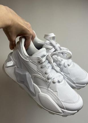 Кроссовки унисекс puma grs rs-x cnv running sneakers triple white,2 фото