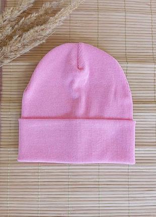 Дитячі шапочки на голову шапка дитяча рубчик осіння шапочка
