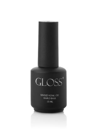 Hard base gloss - гелевая база для гель-лака, 15 мл