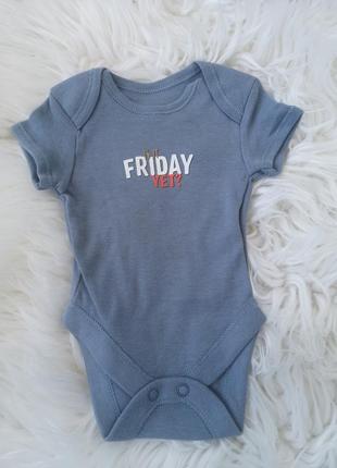 Трикотажный бодик с коротким рукавом на три месяца 3.4 кг