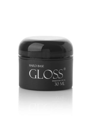 Hard base gloss - гелевая база для гель-лака, 30 мл