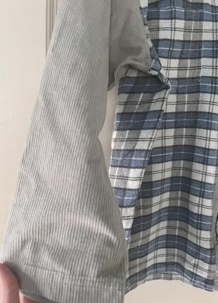 P.s. company фланелевая рубашка осенняя в клетку 90s m осенний жакет, пиджак на молнией зип застежке5 фото