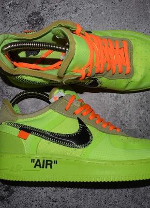 Nike air force 1 low off-white volt (мужские кроссовки найк форсы dunk6 фото