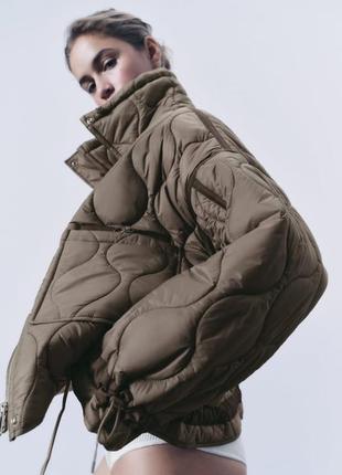 Куртка женская стеганая zara8 фото
