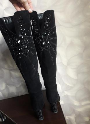 Замшеві зимові чобітки