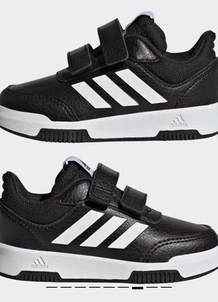 Черные кроссовки adidas 24-25р.на липучках,оригинал,кеды