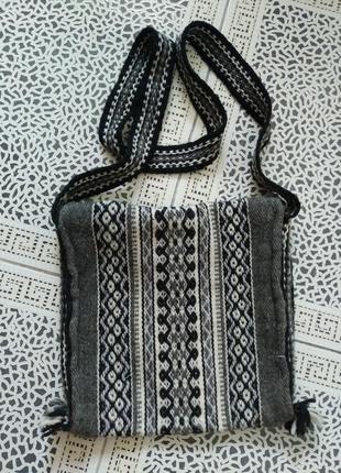 Женская шерстяная сумка этно стиль6 фото