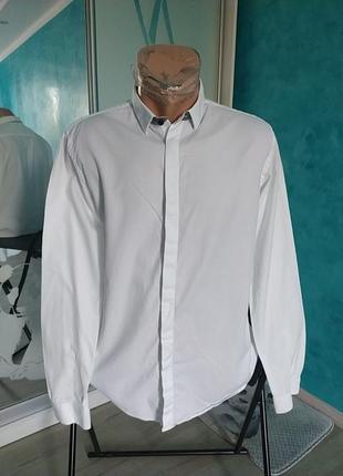 Сорочка zara slim fit, котон