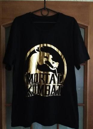 Мужская футболка merch mortal kombat смертельная битва (l-xl)