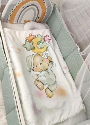 Детская постель с защитой вафелька3 фото