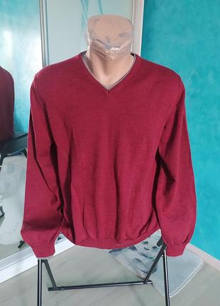 Светр, пуловер maddison, шерсть мериноса